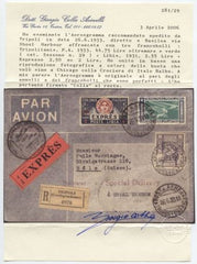 Tripolitania 1933 Exress Balbo Flight to Switzerland
