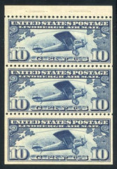 US C10a Airmail VF + LH Position C - Gum Skip, Large Margins