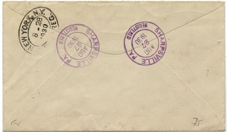 US Pennsylvania, Sharpsville 566, 651 Fancy Cancel Cover