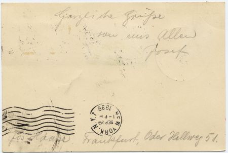 Luxembourg / Germany 1936 9th North American Flight Card