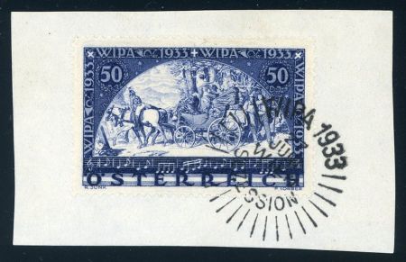 Austria B110 XF Used on piece, WIPA cancel cv $240