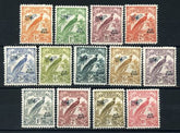 New Guinea C14 - C26 F-VF NH 1931 with Airmail Overprints