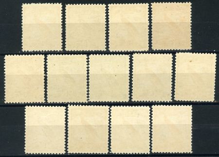 New Guinea C14 - C26 F-VF NH 1931 with Airmail Overprints