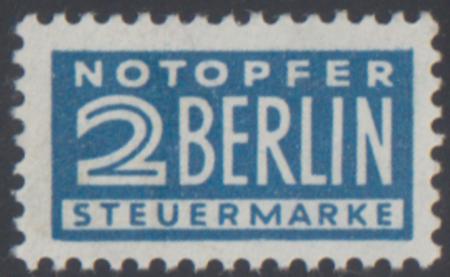 German Allied Occupation - Compulsory Tax Stamps Mi 84 NH