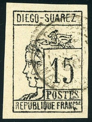 French Area : Diego-Suarez, Madagascar 8 VF Used