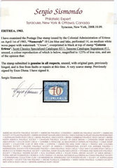 Eritrea J11 F - VF LH, 1903 Postage Due