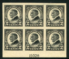 US 611 VF LH Plate Block of 6 Sm HR cv $90