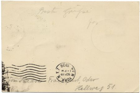 Luxembourg / Germany 1936 9th North America Flight Card.
