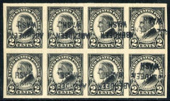 US 611 VF - XF Mint Used Aberdeen Wash Prec Block of 8 w NH Gum