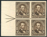 US 269 P5 Bureau & Regular Issues Mint LH Imperf Arrow Block with OG cv $700++