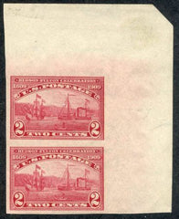 US 373 Early Commemoratives NH UR Pair Corner Margin cv $87.50