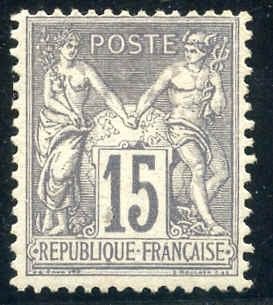 France 80var Ave - Fine LH Type IIa Singled Roumet