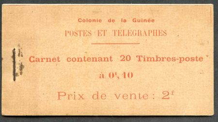 French Guinea 68a NH Complete Booklet 10x 68a Slight toning at staples on cover