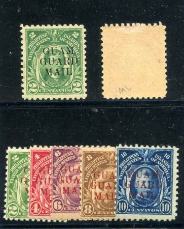 US Guam M5 - M11 F - VF - XF All NH except M6 thin