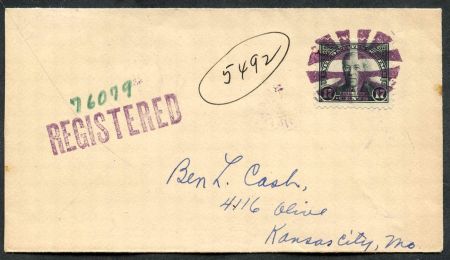 US Arizona, Prescott 623 Fancy Cancel Cover, Crossroads in Oval