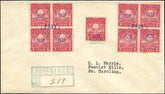 US Illinois, Chicago Ridge 654 Fancy Cancel Cover, Wreath