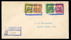 US Illinois, Chicago Ridge 552, 558, 560, 689 Fancy Cancel Cover, Peace