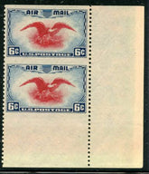 US C23 Airmail NH - Superb Lower Right Corner - Vertical cv 300.00 pair PSE cert