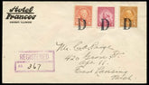 US Illinois, Dwight 558, 561, 689 Fancy Cancel Cover, "D"