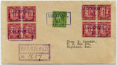 US Illinois, Lockport 632, 683 Fancy Cancel Cover