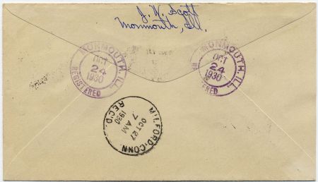 US Illinois, Monmouth 486, 681, 682 Fancy Cancel Cover