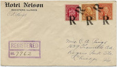 US Illinois, Rockford 638, 641, 680 Fancy Cancel Cover