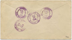 US Illinois, Savanna 509, 634 638 Fancy Cancel Cover