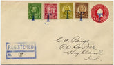 US Illinois, Teheran 632, 640, 683, 685, U429 Fancy Cancel Cover