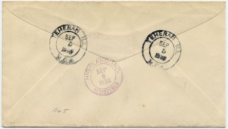 US Illinois, Teheran 632, 640, 683, 685, U429 Fancy Cancel Cover