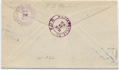 US Illinois, Williamsville 632, 636 Fancy Cancel Cover