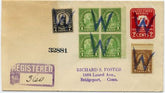 US Illinois, Worth 632, 636, 639, U522 Fancy Cancel Cover, Large W
