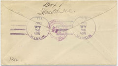 US Illinois, Worth 632, 636, 639, U522 Fancy Cancel Cover, Large W