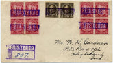 US Illinois, Worth 551, 683 Fancy Cancel Cover, Registered Cancel