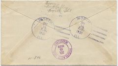 US Illinois, Worth 551, 683 Fancy Cancel Cover, Registered Cancel