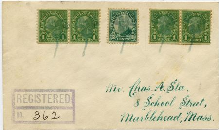 US Indiana, Highland 597, 622 Fancy Cancel Cover, Clover, Clover
