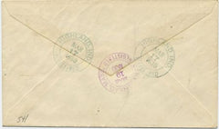 US Indiana, Highland 597, 622 Fancy Cancel Cover, Clover, Clover