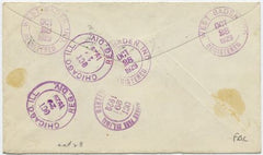 US Indiana, West Baden 636, 637, 640 Fancy Cancel Cover