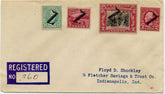 US Indiana, Zionsville 563, 634, 651, 681 Fancy Cancel Cover
