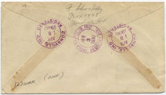 US Indiana, Zionsville 563, 634, 651, 681 Fancy Cancel Cover