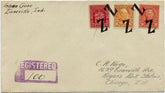 US Indiana, Zionsville 638, 641, 680 Fancy Cancel Cover