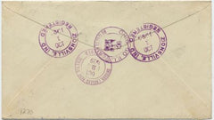 US Indiana, Zionsville 638, 641, 680 Fancy Cancel Cover