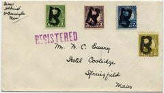 US Massachusetts, Great Barrington 632, 635, 637, 640 Fancy Cancel Cover