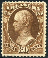 US O112 Officials F - VF Mint Unused Tiny Thin Spot PSAG Cert cv 875.00