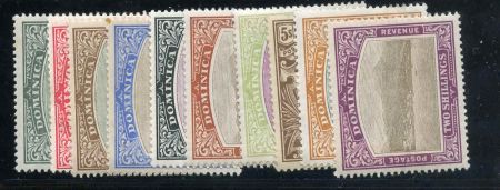 Dominica 35 - 49 F - VF H Fresh 2 values NH cv $325.25