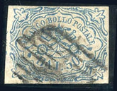 Italian States - Roman States 10 VF 4 margins (3 large) - small back flaws - lovely