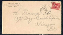 US 367 Early Commemoratives on VF FDC stamp is F - VF SE Atwood, KS from "Good Luck" cv $500