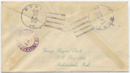 US Kentucky, Boat 632, 634, 637, 646, 651 Fancy Cancel Cover