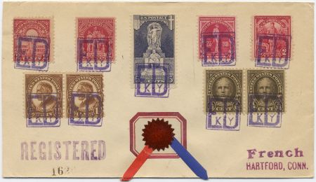US Kentucky, Ed 551, 628, 633, 643, 654, 657, 688 Fancy Cancel Cover, Ed in Box