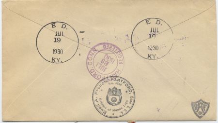 US Kentucky, Ed 551, 628, 633, 643, 654, 657, 688 Fancy Cancel Cover, Ed in Box