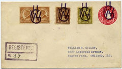 US Kentucky, Gilley 576, 636, 640, U429 Fancy Cancel Cover
